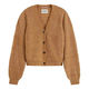 Scotch & Soda Core Fuzzy Cardigan-tobacco