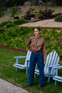 Maud Dainty: MAUD DAINTY DRILLS SHIRT-TAN