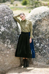 Maud Dainty: MAUD DAINTY BALES SKIRT-MOSS