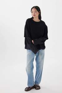 ZAMBESI LAYER TEE-PHANTOM