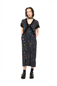 NOMD GATEAU DRESS-BEJEWELED PRINT