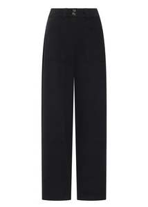 Pants: POL BRONEL BARREL PANT-BLACK