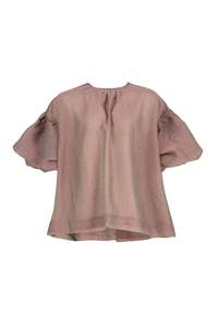 TRELISE COOPER A PROBLEM SHEER-ED BLOUSE-PINK