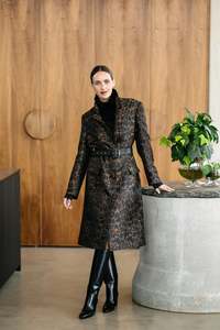 MAUD DAINTY BELLHOP JACKET-LEOPARD