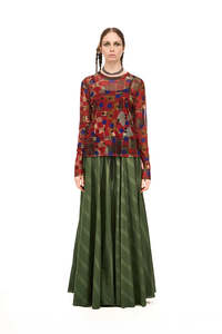 Spring 2026: NOMD ARCHIVE LONG SLEEVE TOP-PATCHED PRINT
