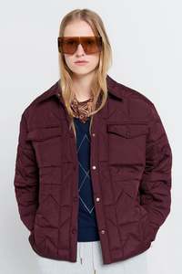 KAREN WALKER CREST JACKET-MERLOT