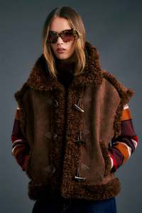 Sun Shades: KAREN WALKER VILLAGE VEST-CHOCOLATE