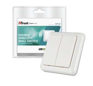 Transmitter: Wireless Double Wall Switch - AWST-8802 - Trust Smart Home