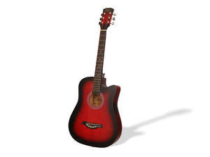 DS 38'' Acoustic Guitar Red Colour