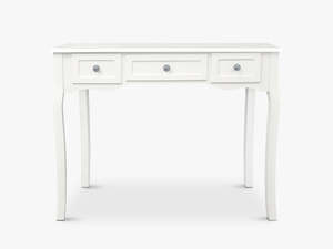 3-Drawer Console Table - White
