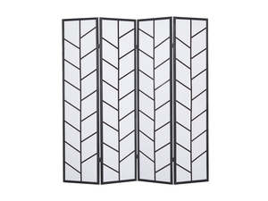 4-Panel Room Divider D P1 - Black