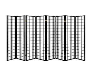 8-Panel Room Divider C M1 - Black
