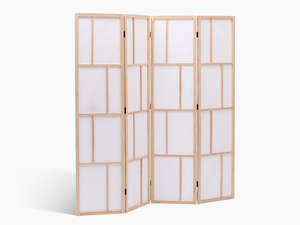 Room Divider: 4-Panel Room Divider C M9 - Natural