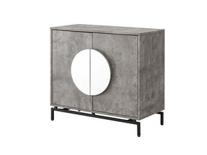 Wine Rack: 2-Door Wine Cabinet - Grey