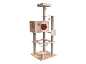 Cat Supplies: DS Cat Tree Wooden 1.65m