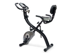 Excercycle: X-Bike With Rope And Recumbent Folding Magnetic Exercise Bike