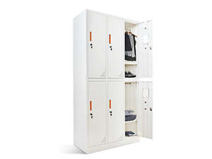 6-Door Locker - Creamy White