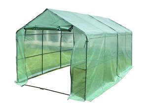 Green House: PE Mesh Walk-In Greenhouse - 1.9m x 3.64m