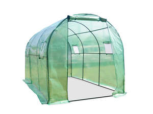 Green House: PE Mesh Walk-In Greenhouse - 2m x 3m