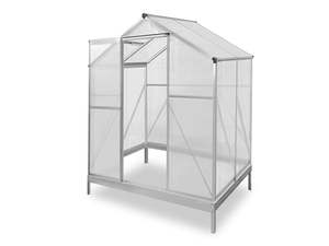 Green House: Polycarbonate Greenhouse with Base 4ft x 6ft