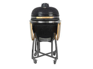Bbq: Kamado BBQ Grill Black - 23.5 Inch