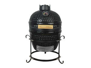 Kamado BBQ Grill Black - 13 Inch