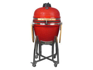 Kamado BBQ Grill Red - 21 Inch