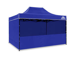 Gazebo Shade: Gazebo Silver coated roof 3x4.5M Blue