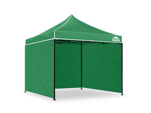 Gazebo with Silver-Coated Roof 3m x 3m - Green