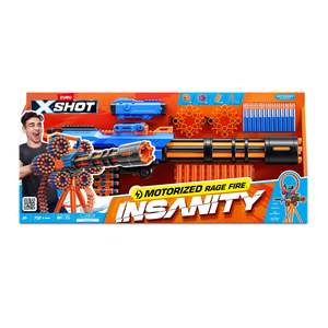 Toys: ZURU X-Shot Insanity S1 Motorized Rage Fire Gatling Gun (72 Darts)