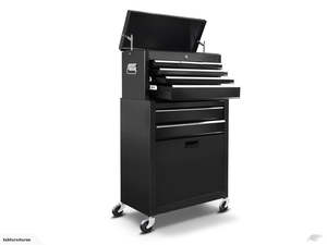 Tools Storage: Tool Cabinet Combo Set Black