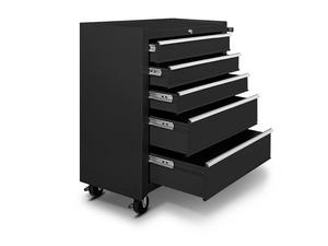 Tools Storage: Tool Cabinet Roll Cabinet 5 Draw Black