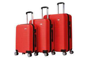 Summer: Luggage Set 3pcs horizon red