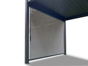 Pergolas: Pergola Blind with Grey Frame & Screen - 3m x 4m