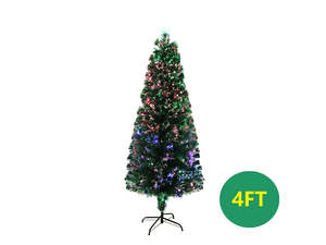 Christmas Tree: Optic Fibre Christmas Tree - 4Ft/120 cm