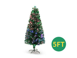 Christmas Tree: Optic Fibre Christmas Tree - 5Ft/150cm