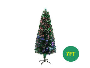 Christmas Tree: Optic Fibre Christmas Tree - 7Ft/210 cm