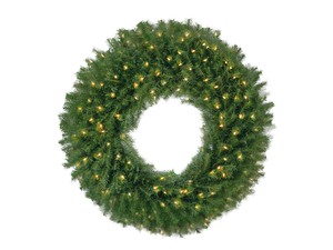 Pre-Lit Christmas Wreath - 24"/61 cm
