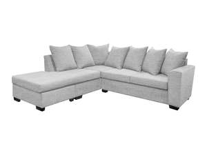 Nz Made Furniture: DS NZ Made Lavern Corner Sofa - Comfy Silver