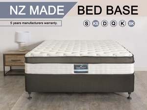 Nz Made Furniture: DS NZ Made SW Bed Base Slate - King Single
