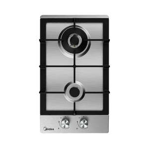 Cooktops: Midea 30cm 2 Burner Gas Hob Stainless Steel 30SB005