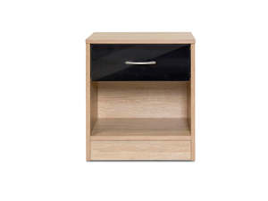 Bardalona Bedside Table - Gloss Black