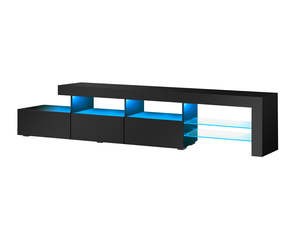 Glansig Range: Glansig LED Entertainment Unit - 220 cm