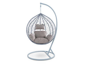 Outdoor Swing Egg Chair - Grey & Grey