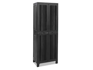 Full-Size Outdoor Storage Cabinet - Black