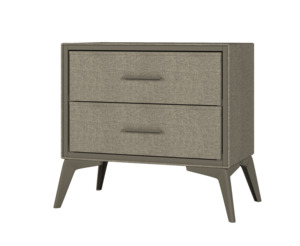 Bedside Table: Delani Bedside Table - Brown