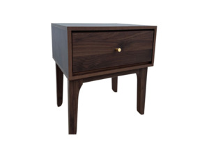 Bedside Table: Samuel Bedside Table - Walnut