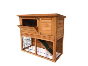 13th Birthday Deals: Wooden Rabbit Hutch - 92cm
