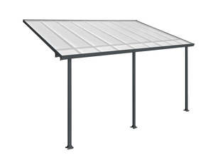 Aluminium Patio Canopy Grey - 10ft x 18ft