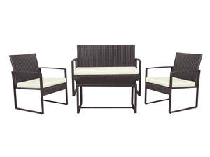 Outdoor Sale: Thea Outdoor Rattan Set PE rattan